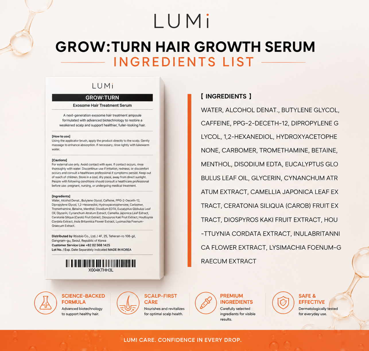 LUMi™ K-Hair EXOSOME Hair Renewal Serum | 100ml