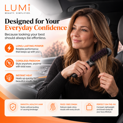LUMi™ GoStyle Heated Hair Brush | 4-TEMP Setting