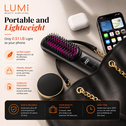 LUMi™ GoStyle Heated Hair Brush | 4-TEMP Setting