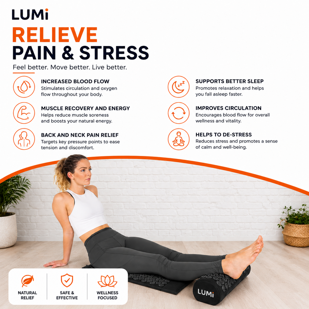 LUMi™ Stress Relief Acupressure Mat Set